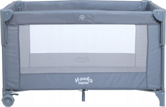 Hanks Kids Playpen 2 Levels With Mattress Grey 73cm Hanks Kids Playpen 2 Levels With Mattress Grey 73cm