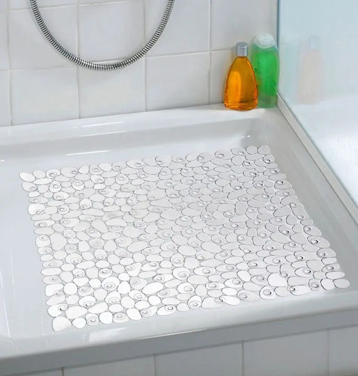 Wenko Covoraș Antiderapant pentru Duș cu Ventuze Transparent 54x54cm