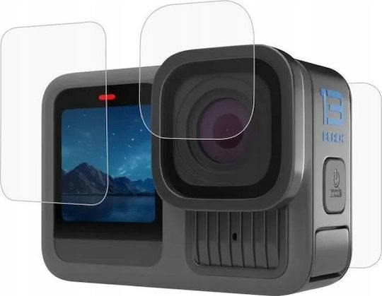 Capac pentru Obiectiv Puluz Protecție pentru Obiectiv Sticlă Securizată 2x Ecrane Gopro Hero 13 Black Pu954t