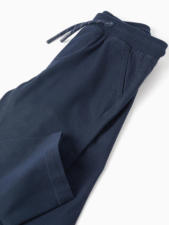 Pantaloni chino albastru marin pentru bebeluși