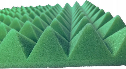 3D Wall Panels Foam Adhesive with Glue Green 50x50x5cm 10 Pieces