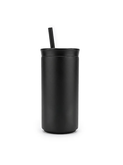 Emerson Thermos Bottle Plastic / Stainless Steel BPA Free 400ml Eco Friendly with Straw