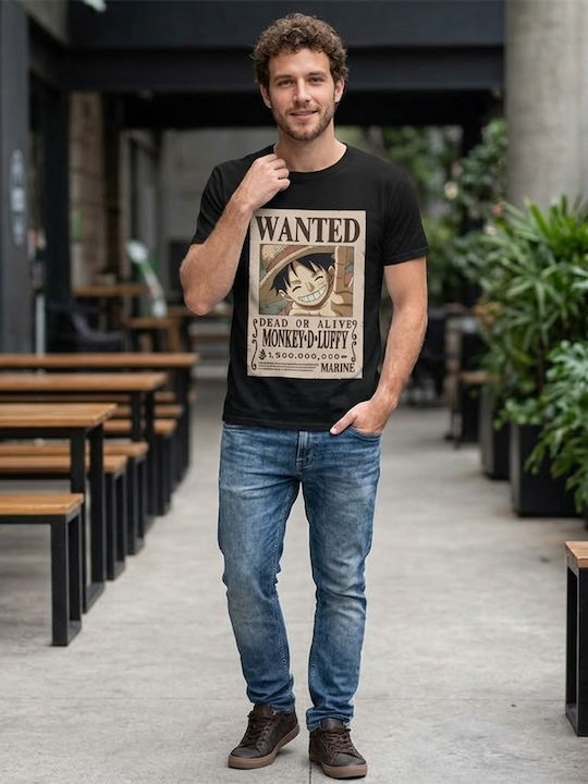 PCMerch Luffy T-shirt One Piece Black Cotton