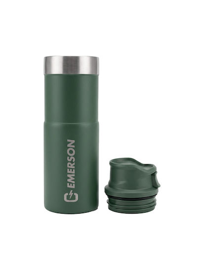 Emerson Thermos Bottle Plastic / Stainless Steel BPA Free 450ml Eco-Friendly