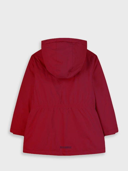 Kids Casual Short Hooded Jacket Dusty Pink