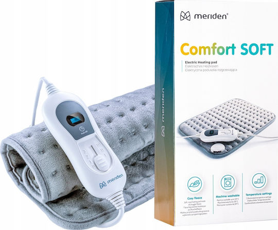 Meriden Electric Heating Pad Pillow Grey 40x30cm