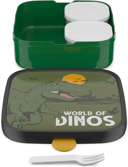 Rosti Mepal Campus Kunststoff Kinderlebensmittelbehälter Dinosaurier 1,65l 18,2 x 18,2 x 6,1cm
