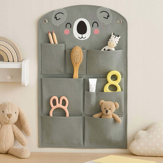 Home&Styling Collection Детска Закачалка Многопозиционна Дървена Кафява 72x45cm