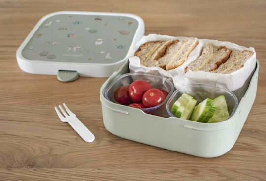 Rosti Mepal Campus Plastic Kids' Food Container Frozen 1.65 Litre Multicolour 18.2 x 18.2 x 6.1 cm