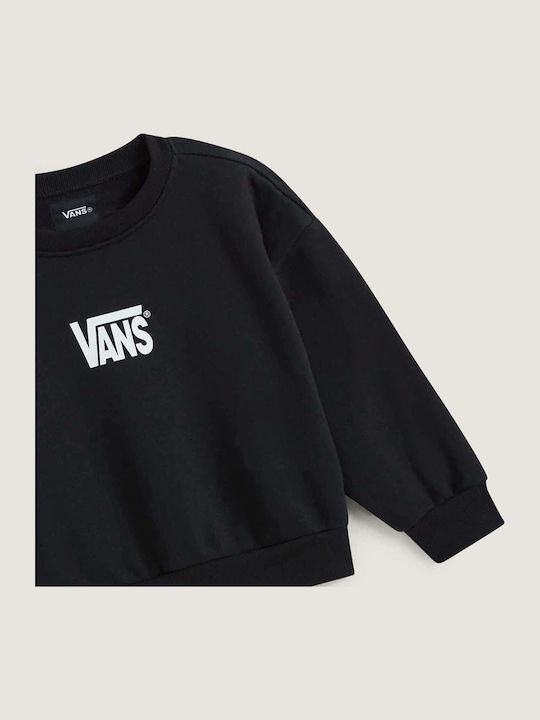 Kids Sweatshirt Black Crew