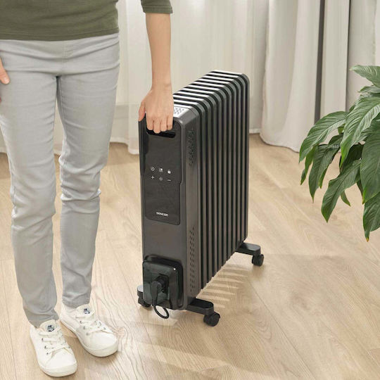 Sencor Конвектор Подов 2400W с Електронен Термостат 66x24.5cm Черен
