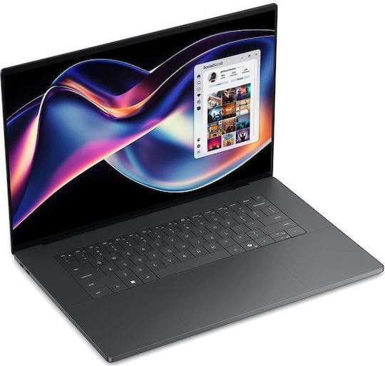 Dell XPS 16 DA16260 16" OLED Ecran Tactil 120Hz (Ultra X9-388H/64GB/1TB SSD/W11 Pro) Grafit (Tastatură Engleză Internațională)