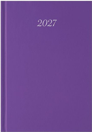 Λιναρδάτος Classic Ημερήσιο Planner 2027 Λευκό 10x14εκ.