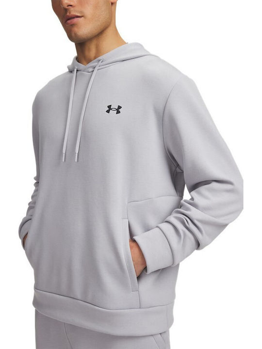 Ua Unstoppable Fleece Суитшърт с Качулка Бял