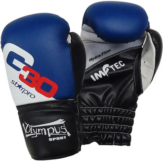 Olympus Sport Hydra Flow Kinder Boxhandschuhe Leder für Kampf Blau