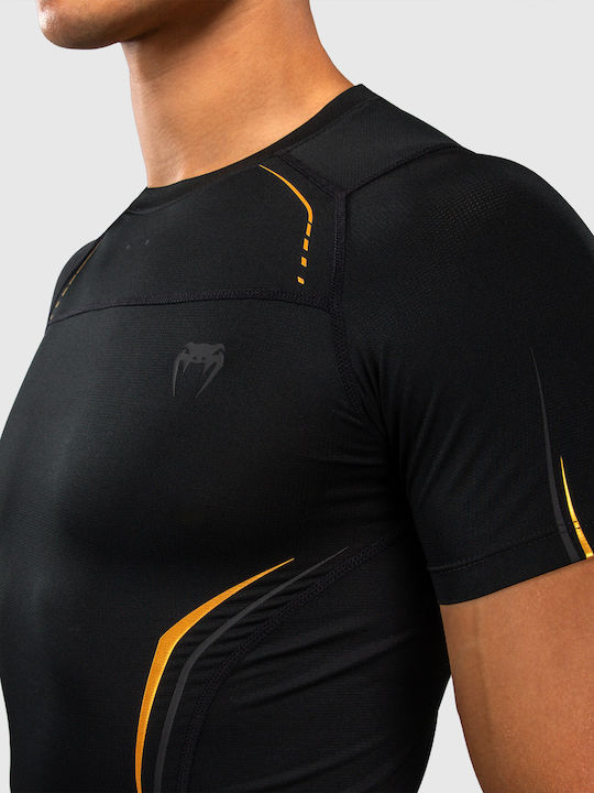 Venum Men's Short Sleeve Shirt VENUM-06390-126 for Jiu-Jitsu / MMA Black