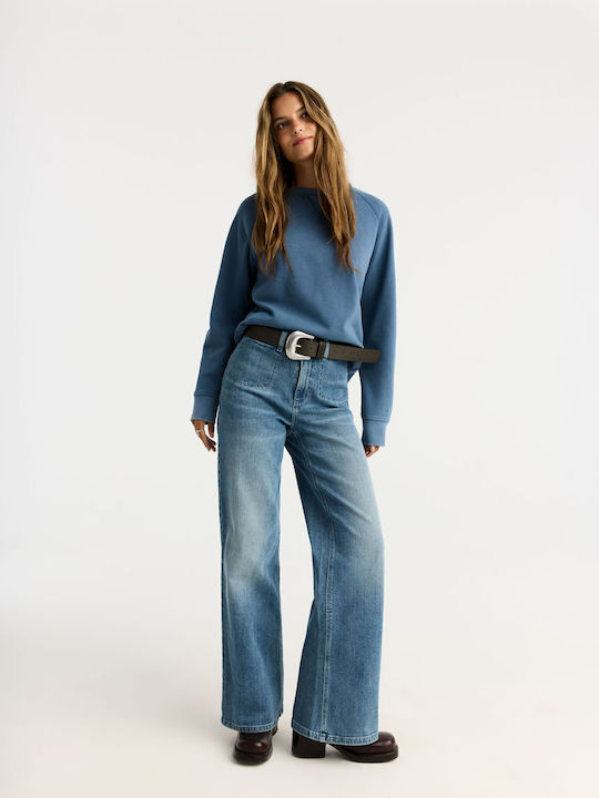 Kimberly Lang Damen Sweatshirt Blau