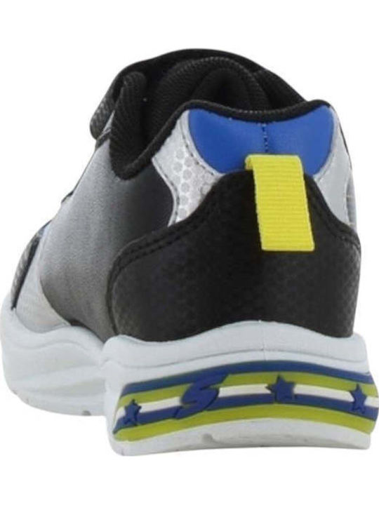 Παιδικά Sneakers με Σκρατς & Φωτάκια Μπλε