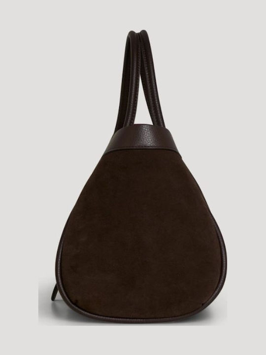 Leather Women's Shoulder Bag Suede Brown