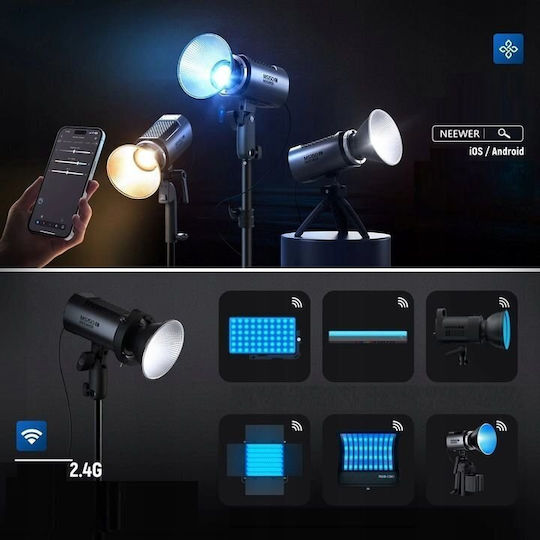 Neewer LED-Licht 130W RGB mit Lichtstärke Lux 16600