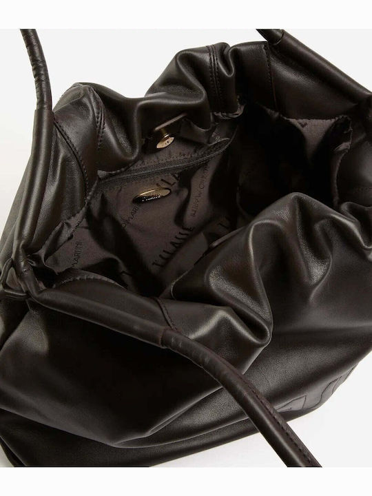 Leather Women's Shopper Bag Brown