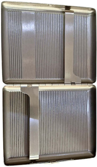 Metallische Zigarettenschachtel Pierre Cardin Silber 10x8x2cm 99200-100