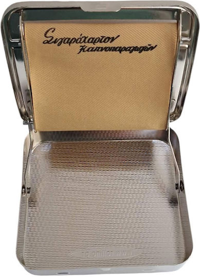 Kalliopi Silver Zigarettenschachtel Drehmaschine Metallisch Silber Farbe Design Love Sucks 8x9cm 47302-011-1