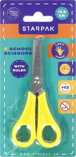 Starpak Scissors For Left-Handers 13cm With Metallic Blue Blade 1 Piece