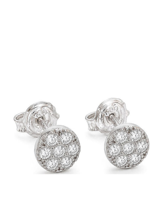 Xryseio Silver Earrings with Stones
