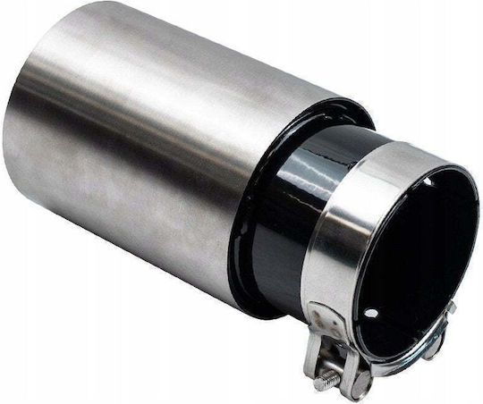 Poujoulat Kaminrohr Abschluss Typ 51 101mm Eingang 70mm Silber Schwarz Chrom