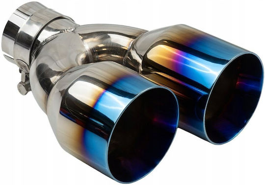 Poujoulat Kaminrohr Auslass Typ: 37 89mmx2 Eingang 76mm Poliert Burn Set