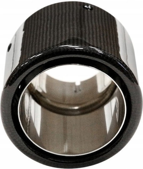 Mtuning Abgasendrohr 114mm Eingang 76mm Carbon Hochglanz