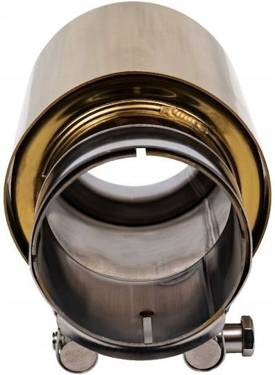Poujoulat Kaminrohr Abschluss Typ: 51 89mm Eingang 70mm Gold Satin