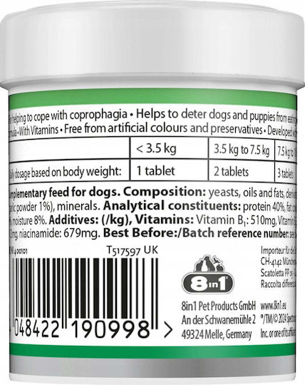 8in1 NutriScience Hundepolivitamine in Tabletten für die allgemeine Gesundheit
