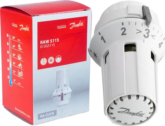 Danfoss Set of 2 Thermostatic Head Rae Valve Rlv-ks 1/2" Angle