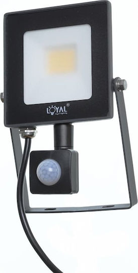 Loyal Lighting Водоустойчив LED Прожектор 1W Неутрално Бяло 4000K с Датчик за Движение IP65
