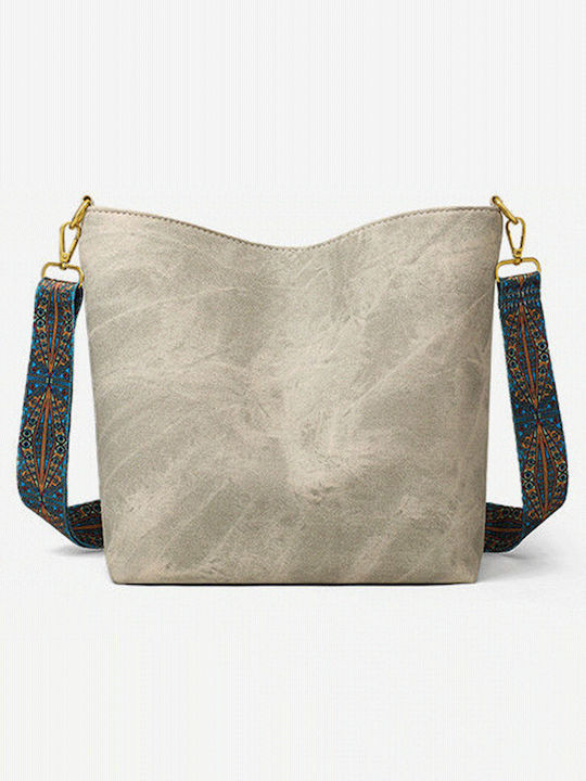 Δερμάτινη Γυναικεία Shopper Τσάντα Suede
