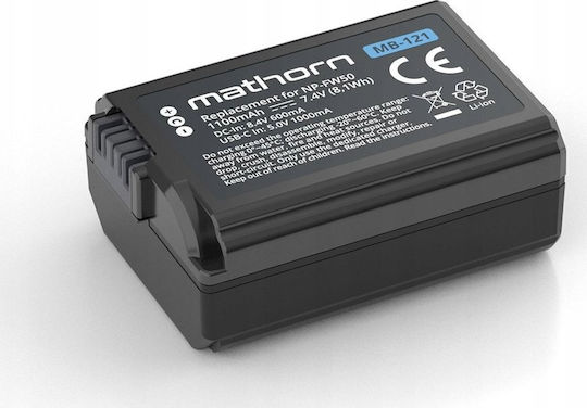 Extralink Kamera-Batterie Mathorn Mb-121 1100mAh Usb-c Kompatibilität Np-fw50