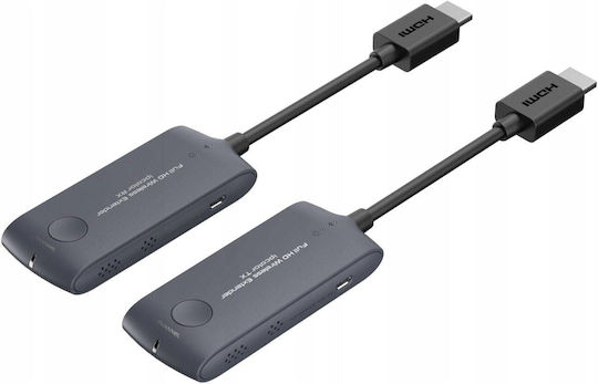 PremiumCord Безжичен удължител HDMI Mini Full HD 1080p до 20 m Сив