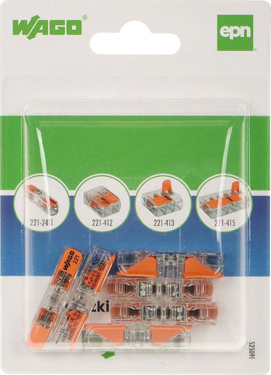 Wago Презходна електрическа клема Wago-221-2411*p6