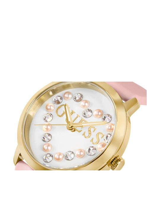 Devotion Set Womens Watch 36mm Battery with Pink Rubber Strap