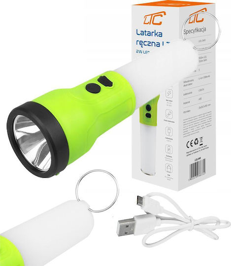 LTC Audio Rechargeable LED Flashlight with Maximum Brightness 300lm
