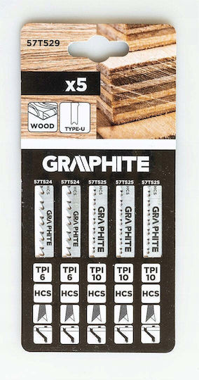 Graphite Ламели За Пила 100мм 5 Бройки