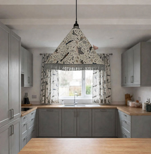 Pendant Ceiling Light with E27 Socket Birds