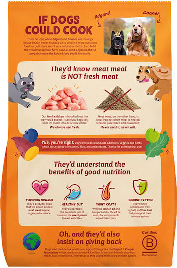 Edgard Cooper 12kg Dry Dog Food Grain-Free With Chicken Meat And Vegetables