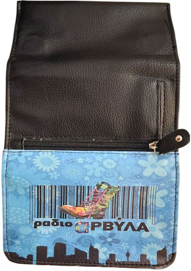 Kalliopi Silver Tabaktasche Künstliches Leder Design Radio Arvyla 14x8cm 44607-014-19