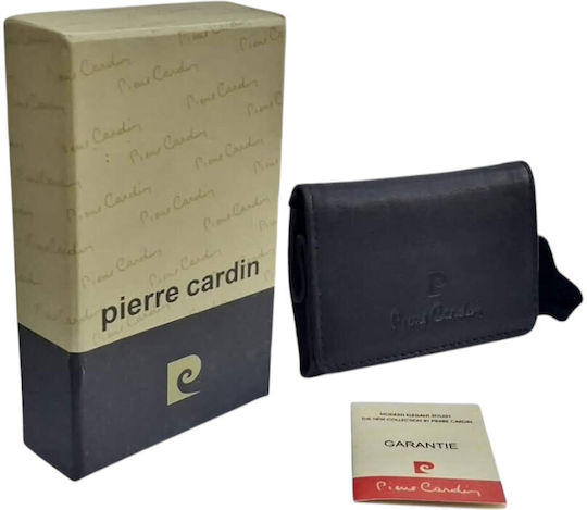 Pierre Cardin Tobacco Pouch Genuine Leather Black Colour 99410