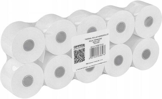 Office Products Thermische Kassenbons mit Länge 25m 48gr/m² 10 Stück