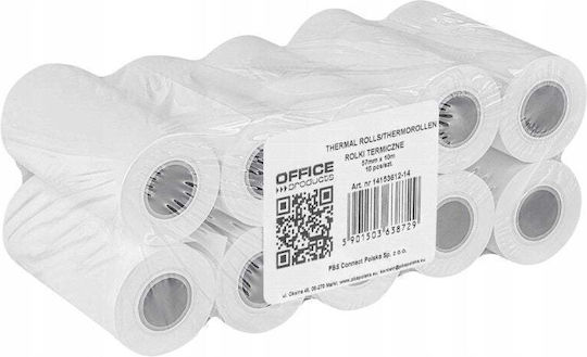 Office Products Thermische Kassenbons P57xΔ10mm mit Länge 10m 48gr/m² 10 Stück