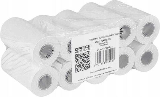 Office Products Термична Касова Лента с Дължина 30m 48gr/m² 10 Бройки